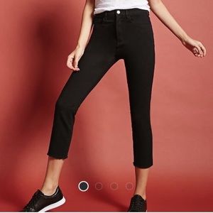 LAST CHANCE CLEARANCE - BLACK Skinny Crop Jeans